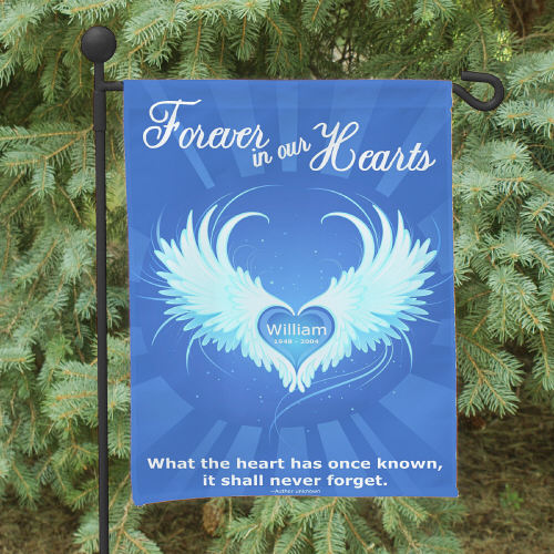 Forever In Our Hearts Garden Flag