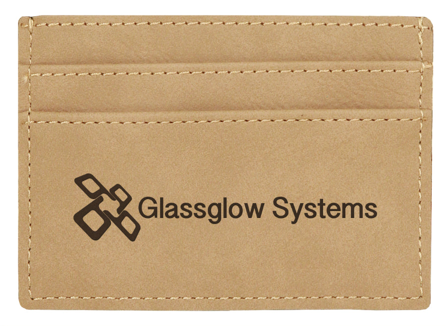 Light Brown Leatherette Money Clip