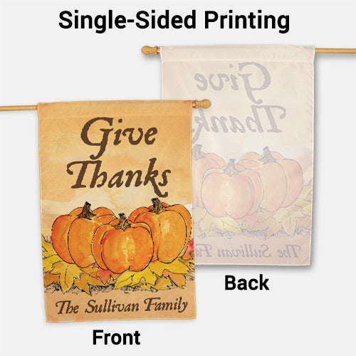 Give Thanks House Flag