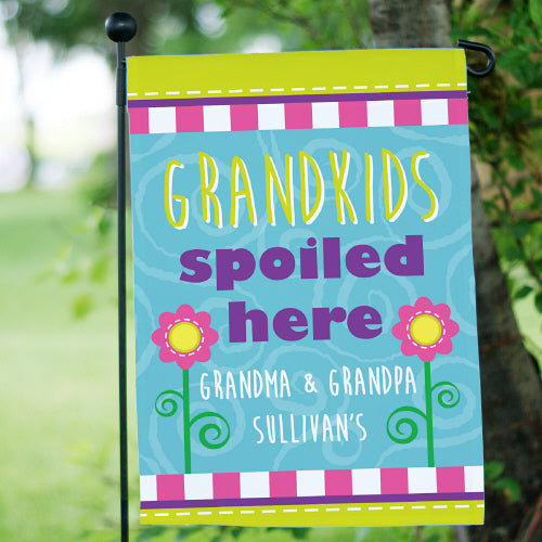 Grandkids Spoiled Garden Flag
