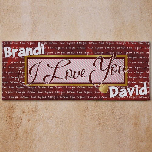 I Love You Canvas