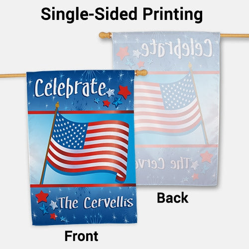 July 4th House Flag