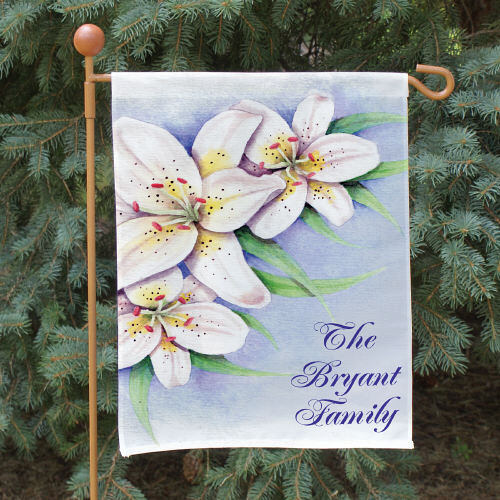 Lily Garden Flag