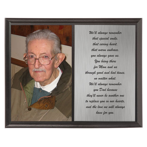 Memorial Dad Photo Plaque