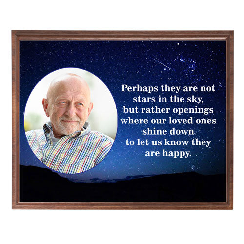 Memorial Stars Photo Plaque