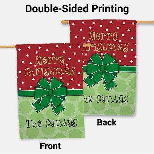 Merry Christmas House Flag