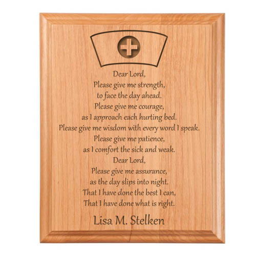 Nurse Prayer Plaque
