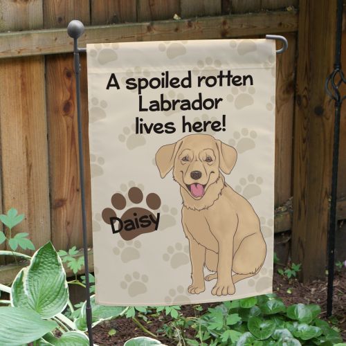 Spoiled Dog Garden Flag