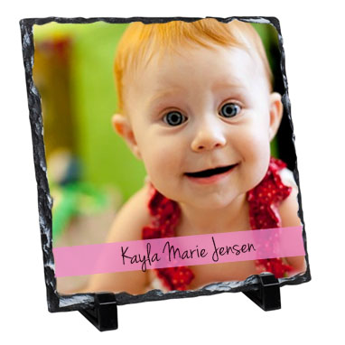 Family Stripe Photo Stone