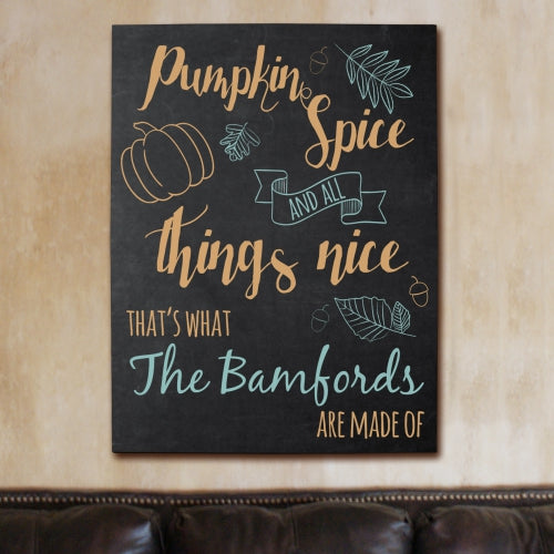 Pumpkin Spice Canvas