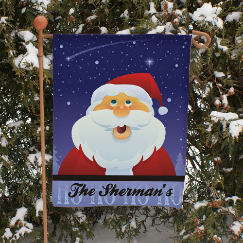 Santa Garden Flag