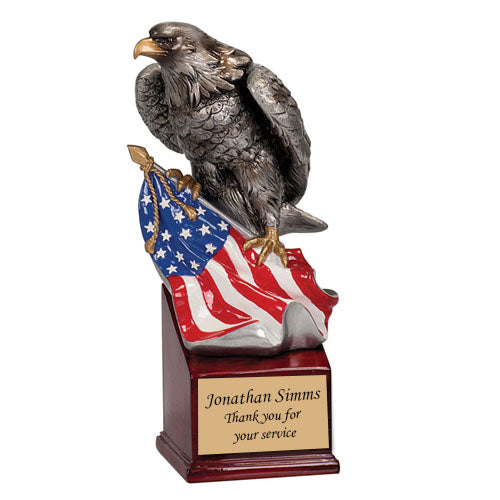 Sitting Eagle Flag Award
