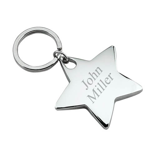Two Sided Star Key Chain