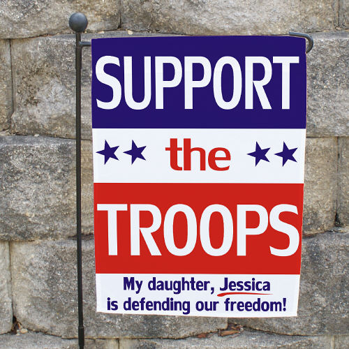 Support the Troops Garden Flag