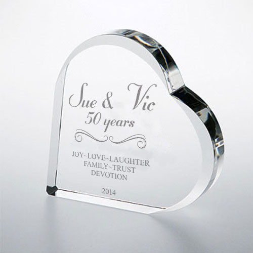 Anniversary 2 Crystal Heart