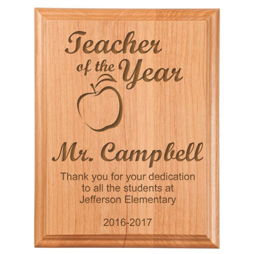Teacher of the Year Plaque