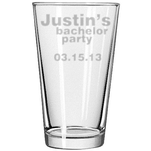 Bachelor Pint Glass