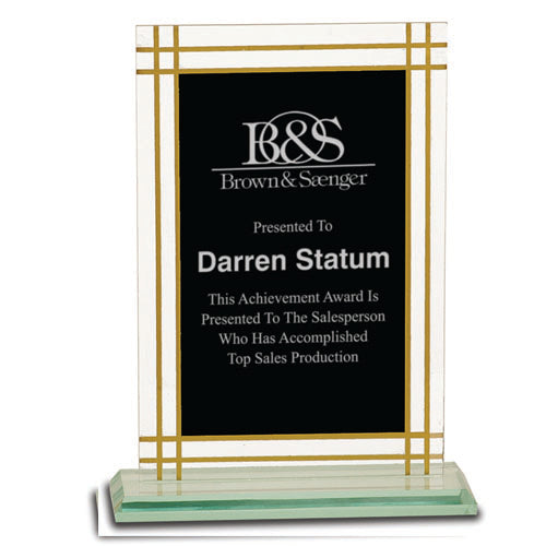 Contemporary Glass Plaque S2