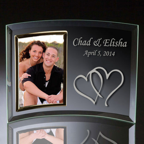 Double Hearts Curved Frame