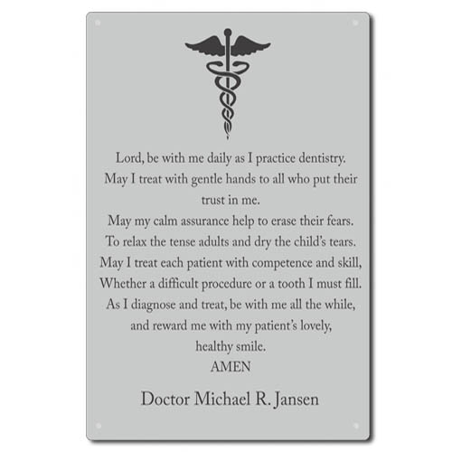 Dentist Prayer Sign