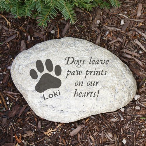 Dog Memorial Garden Stone