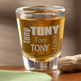 Name Block Shot Glass