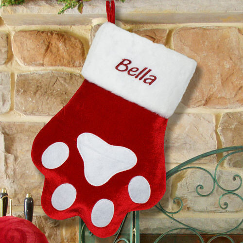 Paw Print Stocking
