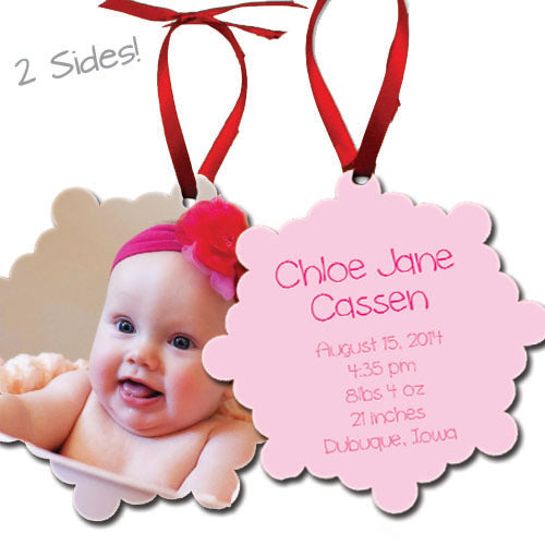 Birth Info Ornament