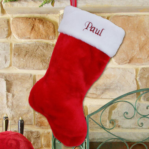 Red Plush Stocking