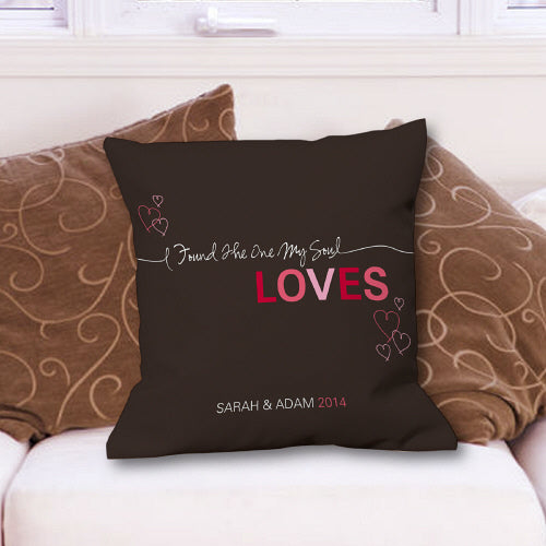 Soul Loves Throw Pillow