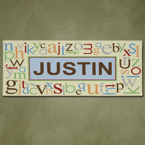 Alphabet Name Canvas
