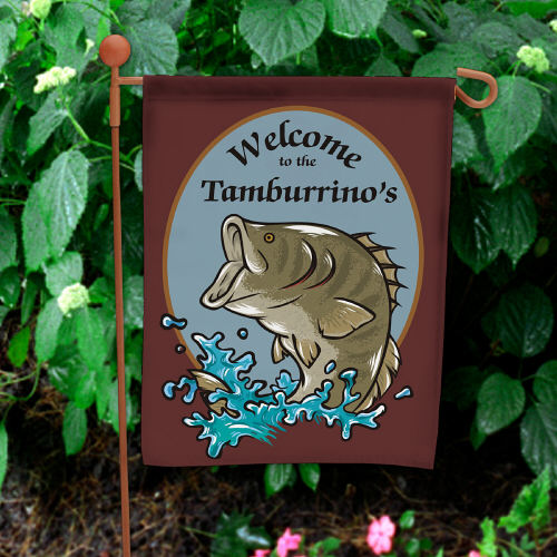 Bass Fishing Garden Flag
