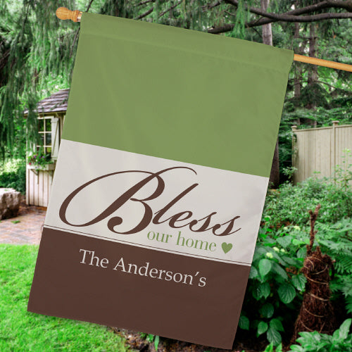 Bless Our Home House Flag