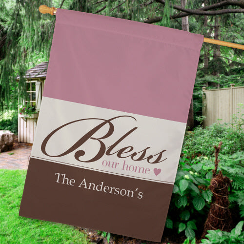 Bless Our Home House Flag