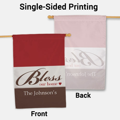 Bless Our Home House Flag