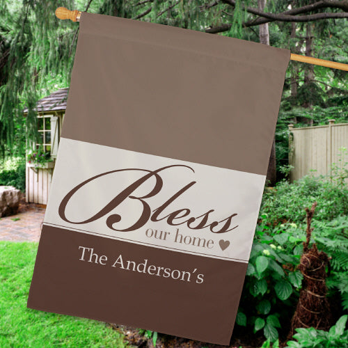 Bless Our Home House Flag