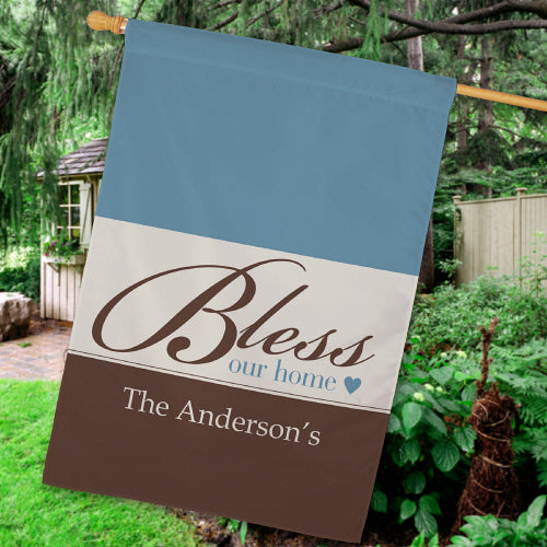 Bless Our Home House Flag