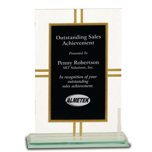 Contemporary Glass Plaque S1