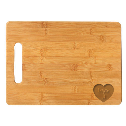 Couple Heart Cutting Board