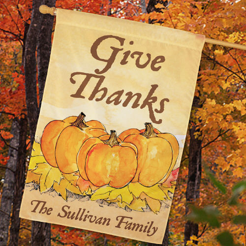 Give Thanks House Flag