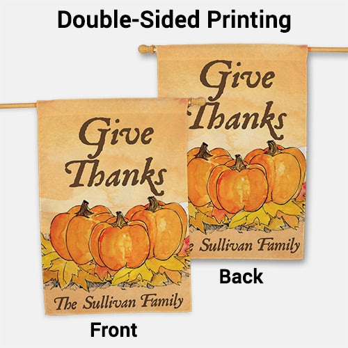 Give Thanks House Flag