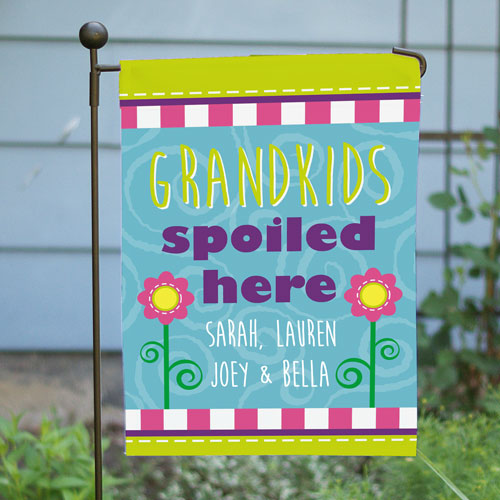 Grandkids Spoiled Garden Flag