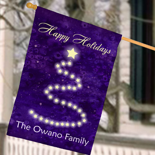 Holidays House Flag
