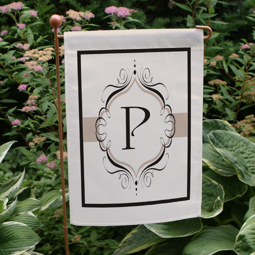 Initial Garden Flag