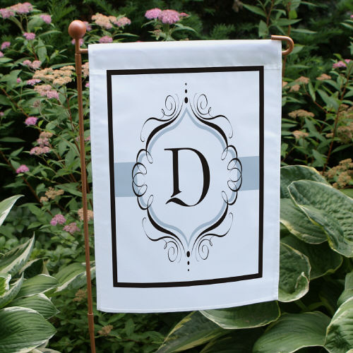 Initial Garden Flag