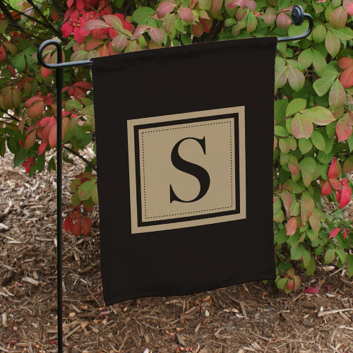 Initial Garden Flag