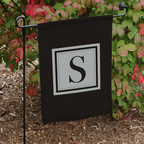 Initial Garden Flag