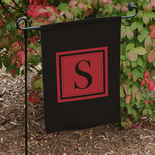 Initial Garden Flag