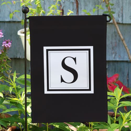 Initial Garden Flag