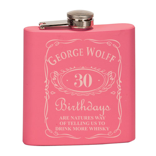 JD Birthday Flask